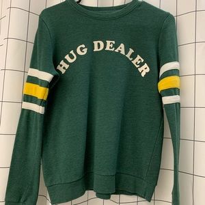 Hug dealer olive green sweatshirt